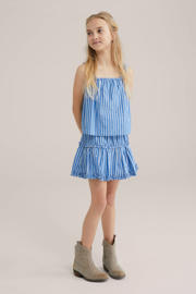 thumbnail: WE Fashion strokenrok blauw/wit