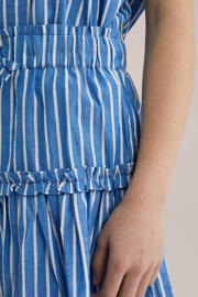 thumbnail: WE Fashion strokenrok blauw/wit