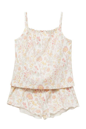 shortama ecru/roze/geel