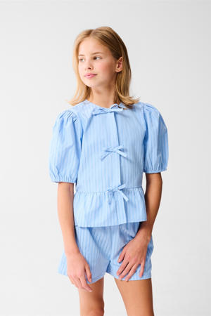 blousetop lichtblauw