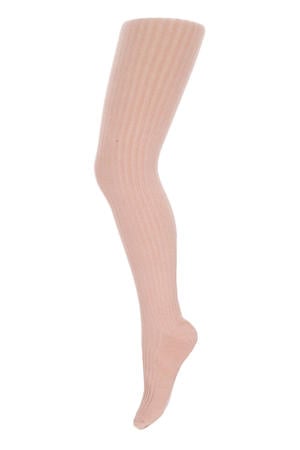 ribgebreide maillot zachtroze