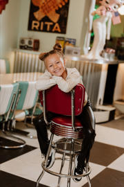 thumbnail: No Way Monday imitatieleren flared flared broek zwart
