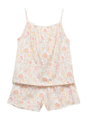shortama ecru/roze/geel