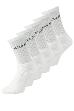 sokken JACREGEN TENNIS - (set van 5) wit