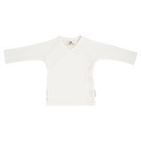 thumbnail: Witte meisjes Baby's Only longsleeve van katoen met effen, lange mouwen, V-hals, drukknoopsluiting en overslag detail