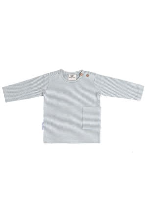 longsleeve Stripe lichtblauw/off white