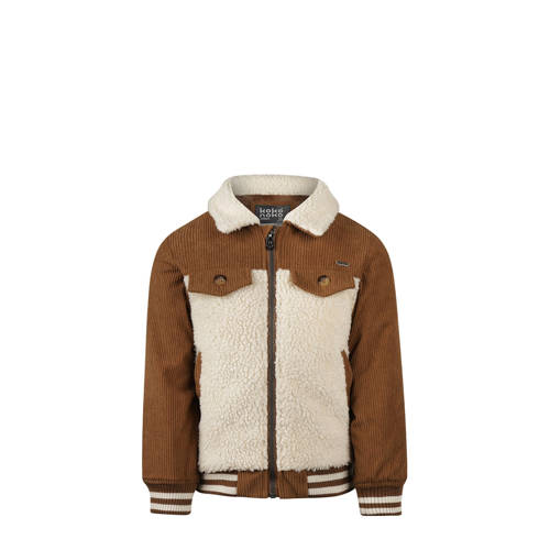 Koko Noko corduroy teddy jas bruin Effen - maat 104 afbeelding