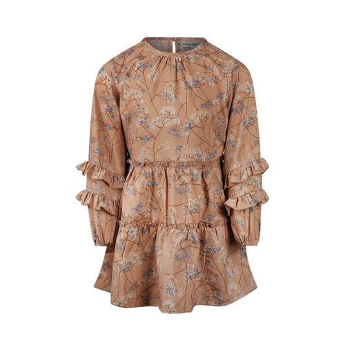 Koko Noko korte jurk bruin Meisjes Polyester Ronde hals Printopdruk - maat 92 afbeelding