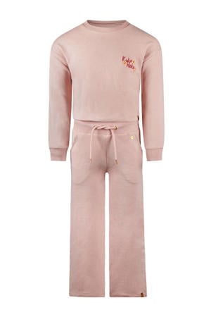 sweater + broek lichtroze