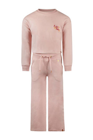 sweater + broek lichtroze