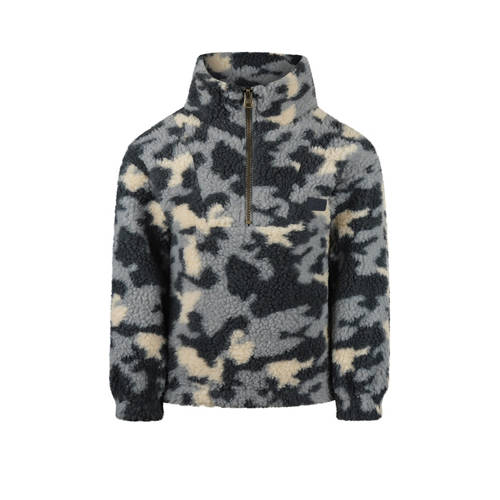 Koko Noko teddy jas grijs Jongens Polyester Opstaande kraag Camouflage - maat 116 afbeelding