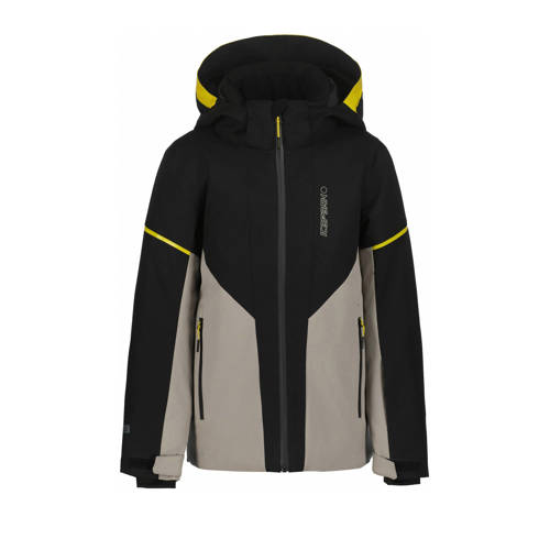 Icepeak ski-jas Ladd JR grijs/zwart Skijack Jongens Polyester Capuchon - maat 128 afbeelding