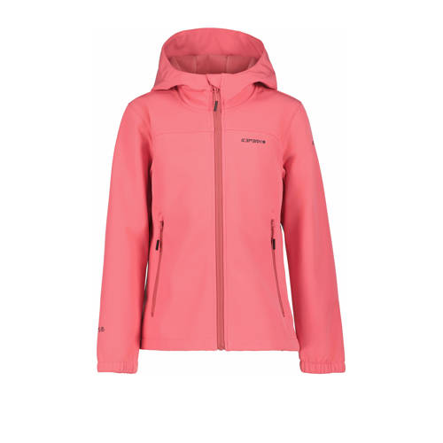 Icepeak jas Kobryn roze Outdoor jas Meisjes Softshell Capuchon Effen - maat 176 afbeelding