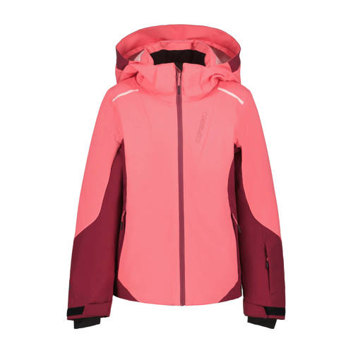 Icepeak ski-jas Labette JR roze/donkerrood Skijack Meisjes Softshell Capuchon - maat 164 afbeelding