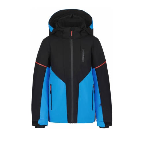 Icepeak ski-jas Ladd JR blauw/zwart Skijack Jongens Polyester Capuchon - maat 176 afbeelding