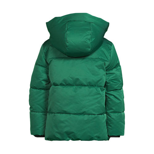 Coolcat pufferjas met C logo Caleb groen Jongens Polyester Capuchon Logo