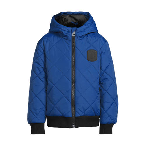 Coolcat gewatteerde jas Lucas zwart/blauw Jongens Nylon Ronde hals Effen - maat 146/152 afbeelding