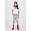 Vingino relaxed denim short light blue denim