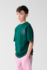 thumbnail: Shoeby T-shirt donkergroen