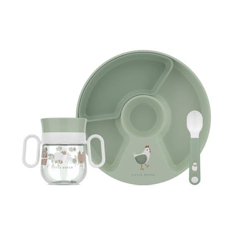 Mepal Mio baby serviesset (3-delig) Groen | Serviesset van Mepal afbeelding