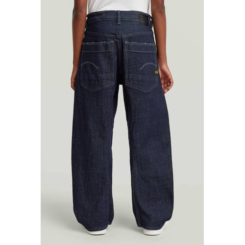 G-STAR high waist loose fit jeans medium blue denim Blauw Jongens Stretchdenim