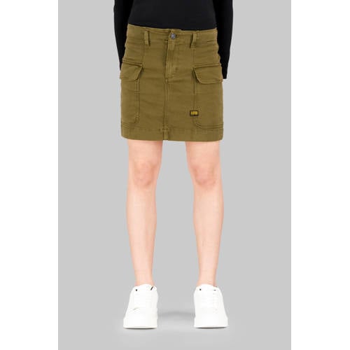 G-STAR groen Rok Meisjes Katoen Effen