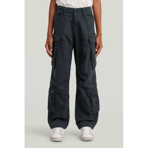 G-STAR loose cargobroek blauw Jongens Katoen Effen - maat 140 afbeelding
