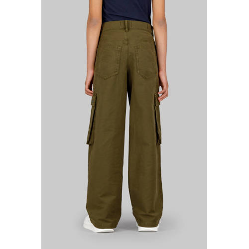 G-STAR loose cargo broek groen Meisjes Katoen Effen - maat 128 afbeelding