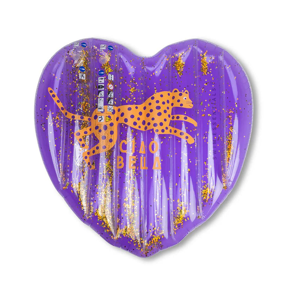 Swim Essentials Luchtbed Hartvorm Panter/Glitters