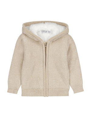 cardigan beige gebreid