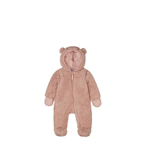 Dirkje teddy baby pak Jas Roze Effen - maat 86 | Jas van Dirkje afbeelding