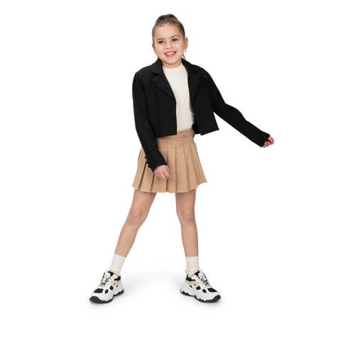 POSH by Poelman Gigi chunky sneakers wit/beige/zwart Meisjes Imitatieleer