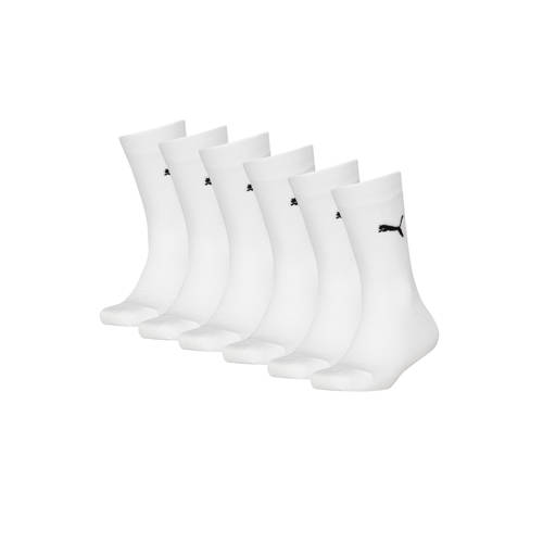 Puma sokken - set van 6 wit Jongens/Meisjes Katoen Logo - maat 23-26 afbeelding