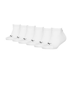 sneakersokken - wit (set van 6)