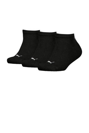 sneakersokken - zwart (set van 3)