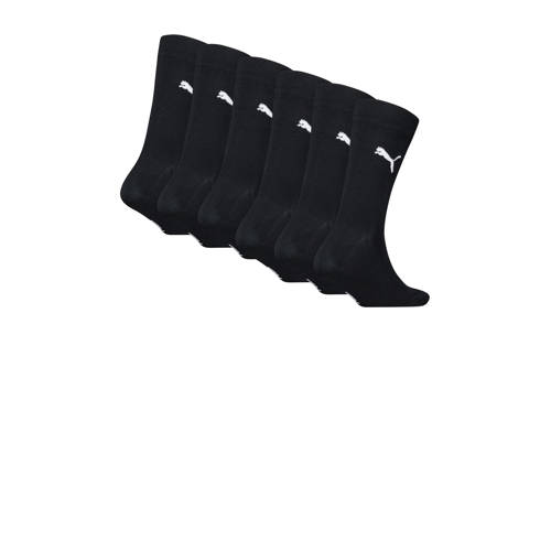 Puma sokken - set van 6 zwart Jongens/Meisjes Katoen Logo