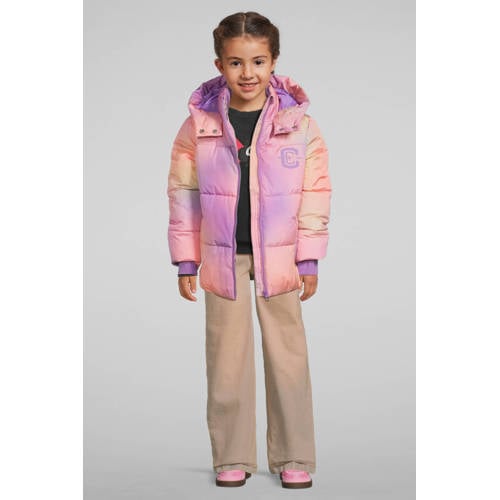 Coolcat pufferjas met C logo Lizzy multi Meisjes Polyester Capuchon Logo