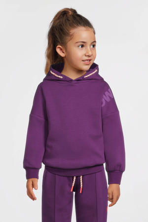 oversized scuba hoodie Lara donkerpaars