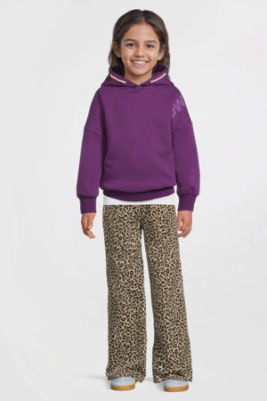 flared broek panterprint