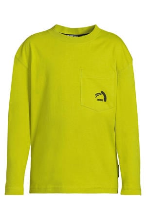 longsleeve met printopdruk limegroen