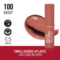 thumbnail: Rimmel London Thrill Seeker Lip Latex lippenstift - 100 Sassy