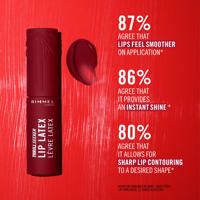 thumbnail: Rimmel London Thrill Seeker Lip Latex lippenstift - 100 Sassy
