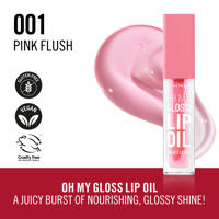 thumbnail: Rimmel London Oh My Gloss lip oil - 001 Pink Flush
