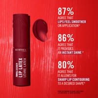 thumbnail: Rimmel London Thrill Seeker Lip Latex lippenstift - 300 Main Character