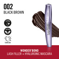 thumbnail: Rimmel London Wonder'Bond Lash Filler + Hyaluronic mascara - 002 Black Brown