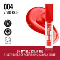 thumbnail: Rimmel London Oh My Gloss lip oil - 004 Vivid Red
