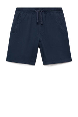 linnen casual short donkerblauw