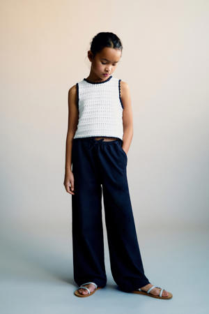 casual broek donkerblauw