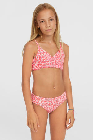 crop bikini Bralette roze/wit