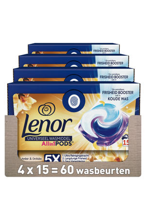 PODS Wascapsules Amber & Orchidee - 4 x 15 Wasbeurten - 60 wasbeurten